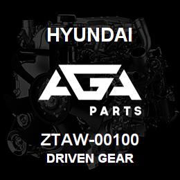 ZTAW-00100 Hyundai Construction DRIVEN GEAR | AGA Parts