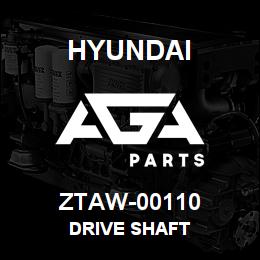 ZTAW-00110 Hyundai Construction DRIVE SHAFT | AGA Parts