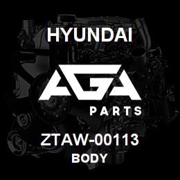 ZTAW-00113 Hyundai Construction BODY | AGA Parts