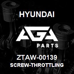 ZTAW-00139 Hyundai Construction SCREW-THROTTLING | AGA Parts