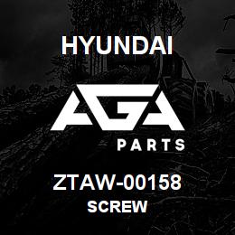 ZTAW-00158 Hyundai Construction SCREW | AGA Parts