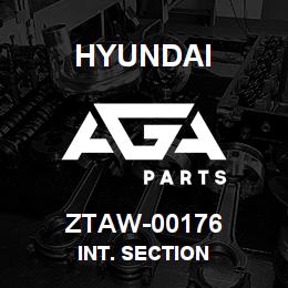 ZTAW-00176 Hyundai Construction INT. SECTION | AGA Parts