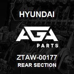 ZTAW-00177 Hyundai Construction REAR SECTION | AGA Parts