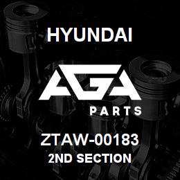 ZTAW-00183 Hyundai Construction 2ND SECTION | AGA Parts