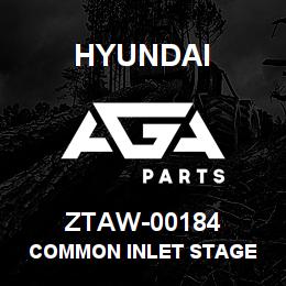 ZTAW-00184 Hyundai Construction COMMON INLET STAGE | AGA Parts