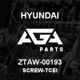 ZTAW-00193 Hyundai Construction SCREW-TCEI | AGA Parts