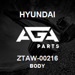 ZTAW-00216 Hyundai Construction BODY | AGA Parts