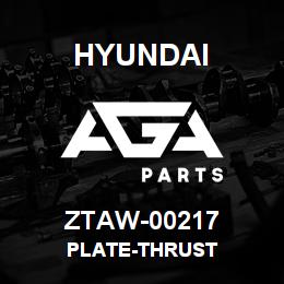 ZTAW-00217 Hyundai Construction PLATE-THRUST | AGA Parts