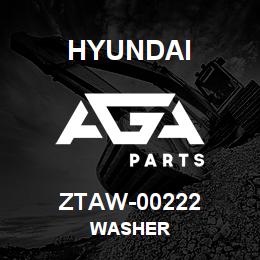 ZTAW-00222 Hyundai Construction WASHER | AGA Parts