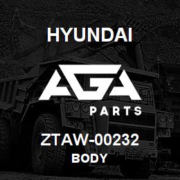 ZTAW-00232 Hyundai Construction BODY | AGA Parts