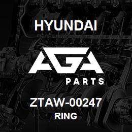 ZTAW-00247 Hyundai Construction RING | AGA Parts