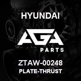 ZTAW-00248 Hyundai Construction PLATE-THRUST | AGA Parts