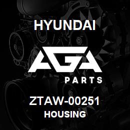 ZTAW-00251 Hyundai Construction HOUSING | AGA Parts