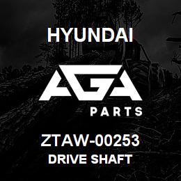 ZTAW-00253 Hyundai Construction DRIVE SHAFT | AGA Parts