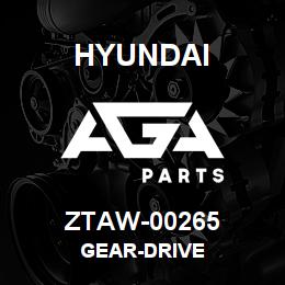ZTAW-00265 Hyundai Construction GEAR-DRIVE | AGA Parts