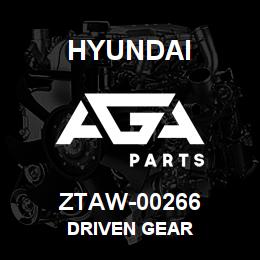 ZTAW-00266 Hyundai Construction DRIVEN GEAR | AGA Parts