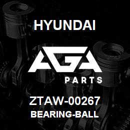 ZTAW-00267 Hyundai Construction BEARING-BALL | AGA Parts