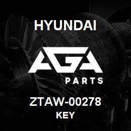 ZTAW-00278 Hyundai Construction KEY | AGA Parts