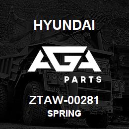 ZTAW-00281 Hyundai Construction SPRING | AGA Parts