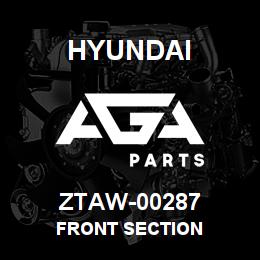 ZTAW-00287 Hyundai Construction FRONT SECTION | AGA Parts