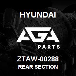 ZTAW-00288 Hyundai Construction REAR SECTION | AGA Parts