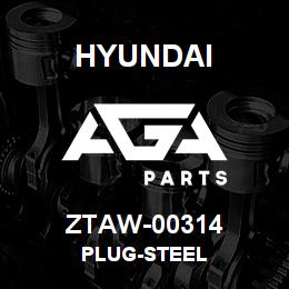 ZTAW-00314 Hyundai Construction PLUG-STEEL | AGA Parts