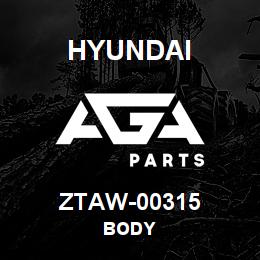 ZTAW-00315 Hyundai Construction BODY | AGA Parts