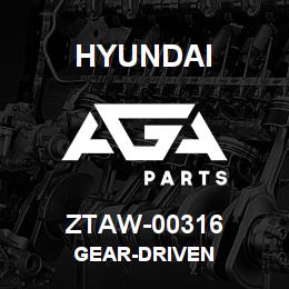 ZTAW-00316 Hyundai Construction GEAR-DRIVEN | AGA Parts