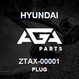 ZTAX-00001 Hyundai Construction PLUG | AGA Parts