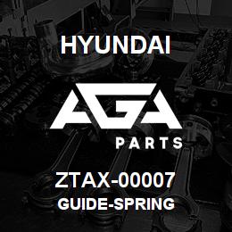 ZTAX-00007 Hyundai Construction GUIDE-SPRING | AGA Parts