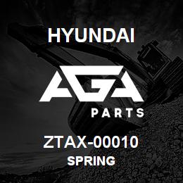 ZTAX-00010 Hyundai Construction SPRING | AGA Parts