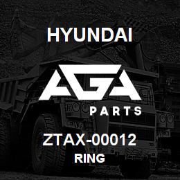 ZTAX-00012 Hyundai Construction RING | AGA Parts