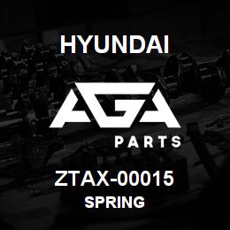 ZTAX-00015 Hyundai Construction SPRING | AGA Parts