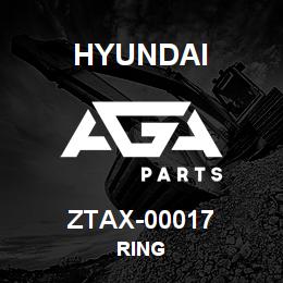 ZTAX-00017 Hyundai Construction RING | AGA Parts