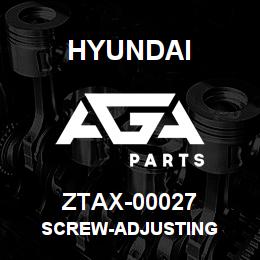 ZTAX-00027 Hyundai Construction SCREW-ADJUSTING | AGA Parts