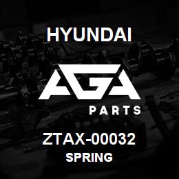 ZTAX-00032 Hyundai Construction SPRING | AGA Parts