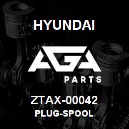 ZTAX-00042 Hyundai Construction PLUG-SPOOL | AGA Parts