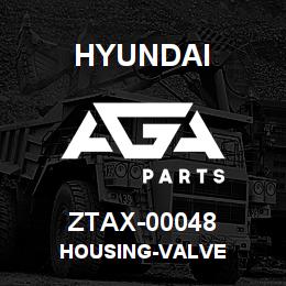 ZTAX-00048 Hyundai Construction HOUSING-VALVE | AGA Parts