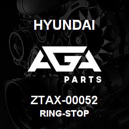 ZTAX-00052 Hyundai Construction RING-STOP | AGA Parts
