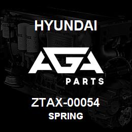 ZTAX-00054 Hyundai Construction SPRING | AGA Parts