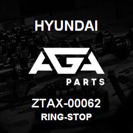 ZTAX-00062 Hyundai Construction RING-STOP | AGA Parts