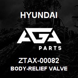 ZTAX-00082 Hyundai Construction BODY-RELIEF VALVE | AGA Parts