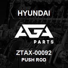 ZTAX-00092 Hyundai Construction PUSH ROD | AGA Parts