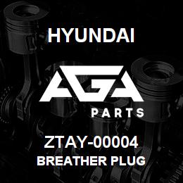 ZTAY-00004 Hyundai Construction BREATHER PLUG | AGA Parts