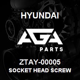 ZTAY-00005 Hyundai Construction SOCKET HEAD SCREW | AGA Parts