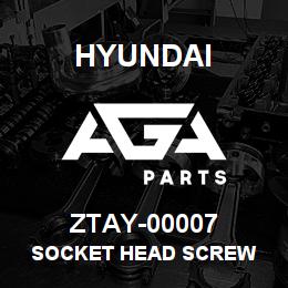 ZTAY-00007 Hyundai Construction SOCKET HEAD SCREW | AGA Parts