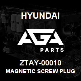 ZTAY-00010 Hyundai Construction MAGNETIC SCREW PLUG | AGA Parts
