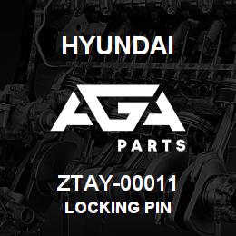 ZTAY-00011 Hyundai Construction LOCKING PIN | AGA Parts