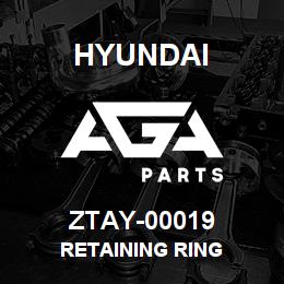 ZTAY-00019 Hyundai Construction RETAINING RING | AGA Parts