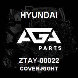 ZTAY-00022 Hyundai Construction COVER-RIGHT | AGA Parts